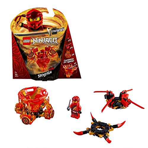 LEGO Ninjago - Spinjitzu Kai, peonza roja divertida de ninja de juguete (70659) , color/modelo surtido LEGO Ninjago - Spinjitzu Kai, peonza roja divertida de ninja de juguete (70659) , color/modelo surtido