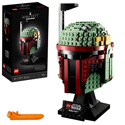 LEGO Star Wars - Casco de Boba Fett, Set de Construcción Coleccionable del Caza Recompensas de la Guerra de las Galaxias (75277)