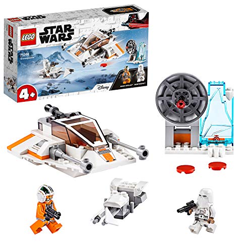 LEGO Star Wars - Speeder de Nieve, Juguete de Construcción Basado en la Guerra de las Galaxias, con Moto Speeder y una Estación de Defensa de la Base Eco, a Partir de 4 Años (75268)