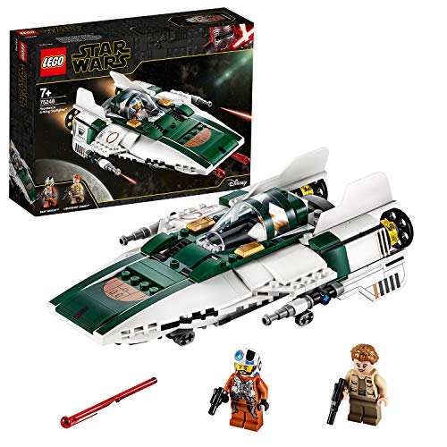 LEGO Star Wars TM - Caza Estelar Ala-A de la Resistencia, Set de Construcción de una Nave Espacial de la Guerra de las Galaxias Episodio IX: El Ascenso de Skywalker, A partir de 7 años (75248) LEGO Star Wars TM - Caza Estelar Ala-A de la Resistencia, Set de Construcción de una Nave Espacial de la Guerra de las Galaxias Episodio IX: El Ascenso de Skywalker, A partir de 7 años (75248)