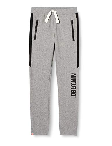 LEGO Wear MW-Sweathose Ninjago Pantalón Deportivo, 921 Grey Melange, 152 para Niños LEGO Wear MW-Sweathose Ninjago Pantalón Deportivo, 921 Grey Melange, 152 para Niños