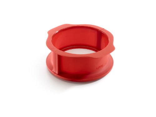 Lékué Molde Duo 15 cm, Silicona, Rojo