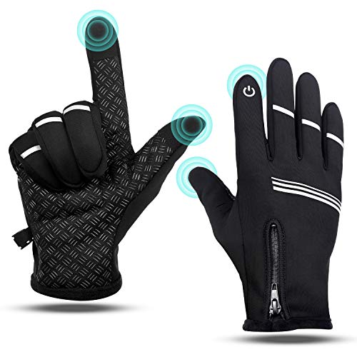  Guantes de ciclismo para hombres y mujeres, guantes de bicicleta  de montaña en otoño e invierno, pantalla táctil altamente sensible, cómodos  y transpirables, absorción de golpes, antideslizantes : Todo lo demás