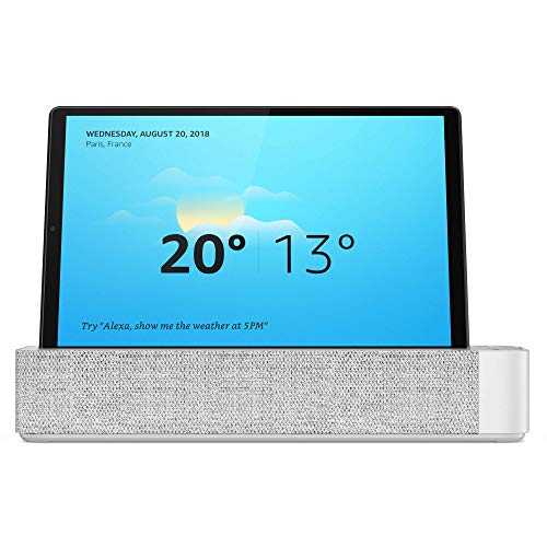 Lenovo Smart Tab M10 HD (2nd Gen) - Tablet 10.1'' HD, 1280x800 (MediaTek Helio P22T, 4GB Ram, 64GB eMMC, IMG GE8320 GPU, WiFi+Bluetooth, Android 10) con Alexa Smart Dock, Gris