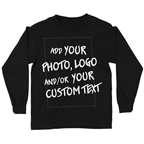 lepni.me Camiseta para Niño/Niña Regalo Personalizado, Agregar Logotipo de la Compañía, Diseño Propio o Foto (12-13 Years Negro Multicolor)