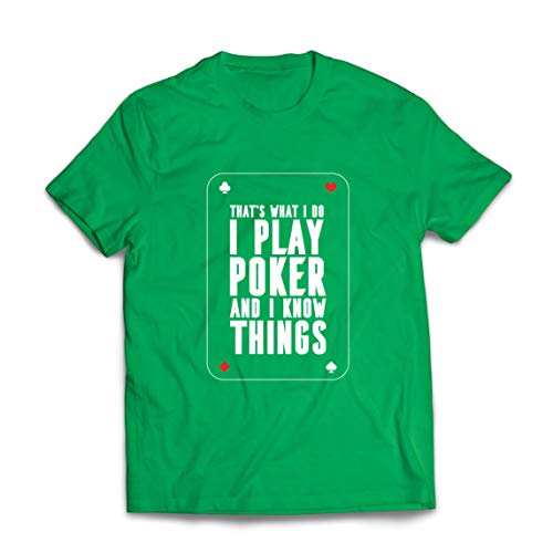 lepni.me Camisetas Hombre Juego al póquer y sé Cosas Que los Jugadores de Cartas regalan (XX-Large Verde Multicolor) lepni.me Camisetas Hombre Juego al póquer y sé Cosas Que los Jugadores de Cartas regalan (XX-Large Verde Multicolor)