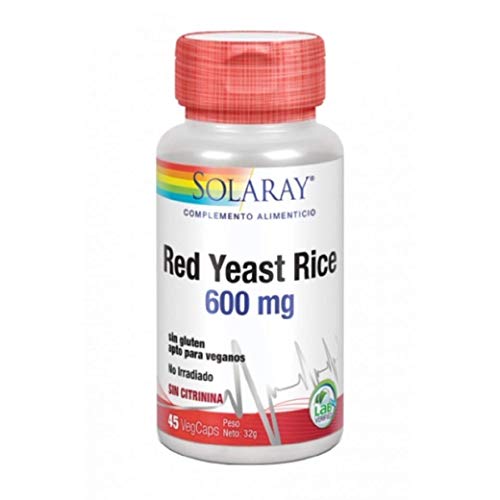 Levadura Roja de Arroz (Red Yeast Rice) 45 cápsulas de Solaray X 13