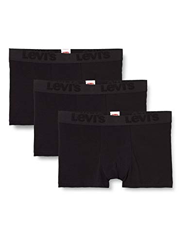 Levi's Premium Men's Trunks (3 Pack) bañador, Negro, S (Pack de 3) para Hombre Levi's Premium Men's Trunks (3 Pack) bañador, Negro, S (Pack de 3) para Hombre