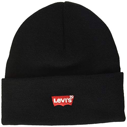 Levi's Red Batwing Embroidered Slouchy Beanie Gorro de punto, Negro (R Black 59), Talla única (Talla del fabricante: UN) para Hombre Levi's Red Batwing Embroidered Slouchy Beanie Gorro de punto, Negro (R Black 59), Talla única (Talla del fabricante: UN) para Hombre