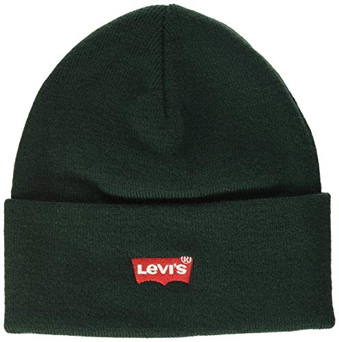Levi's Red Batwing Embroidered Slouchy Beanie Gorro de punto, Verde (Dark Green 34), Talla única (Talla del fabricante: UN) para Hombre Levi's Red Batwing Embroidered Slouchy Beanie Gorro de punto, Verde (Dark Green 34), Talla única (Talla del fabricante: UN) para Hombre