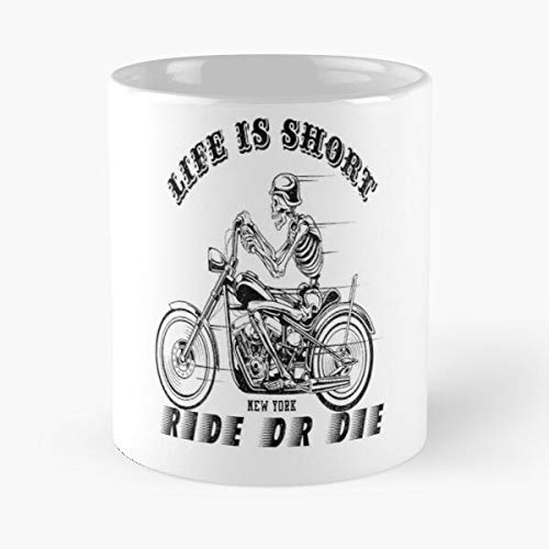 Life Is Too Short Driving Or Dying Classic Mug -11 Oz Coffee - Funny Sophisticated Design Great Gifts White-situen.