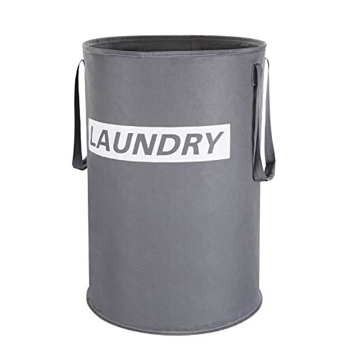 Lifewit 75L Cesto de lavandería Redondo Independiente Ropa Sucia Plegable Cesto de la Ropa Cesto de Lavado portátil Plegable de Tela Oxford Duradero, Gris Lifewit 75L Cesto de lavandería Redondo Independiente Ropa Sucia Plegable Cesto de la Ropa Cesto de Lavado portátil Plegable de Tela Oxford Duradero, Gris