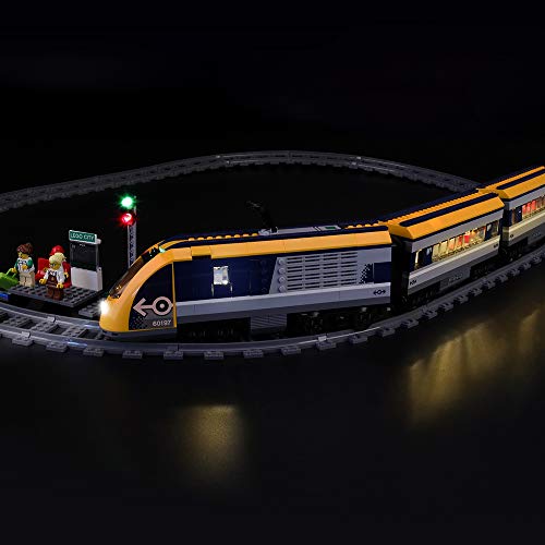 LIGHTAILING Conjunto de Luces (City Tren De Pasajeros) Modelo de Construcción de Bloques - Kit de luz LED Compatible con Lego 60197 (NO Incluido en el Modelo)