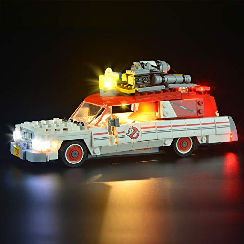 LIGHTAILING Conjunto de Luces (Ghostbusters Ecto-1 & 2) Modelo de Construcción de Bloques - Kit de luz LED Compatible con Lego 75828 (NO Incluido en el Modelo)