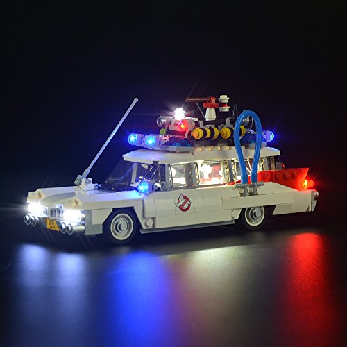 LIGHTAILING Conjunto de Luces (Ghostbusters Ecto-1) Modelo de Construcción de Bloques - Kit de luz LED Compatible con Lego 21108 (NO Incluido en el Modelo)