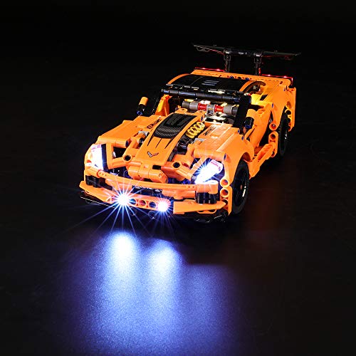 LIGHTAILING Conjunto de Luces (Technic Chevrolet Corvette ZR1) Modelo de Construcción de Bloques - Kit de luz LED Compatible con Lego 42093 (NO Incluido en el Modelo)