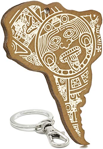 LIKY ® América del Sur Continente - Llavero Original de Madera Grabado Regalo Mujer Hombre cumpleaños pasatiempo joyería Colgante Bolso Mochila LIKY ® América del Sur Continente - Llavero Original de Madera Grabado Regalo Mujer Hombre cumpleaños pasatiempo joyería Colgante Bolso Mochila