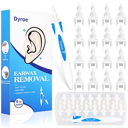 Limpiador de Oídos, Dyroe Kit de Limpieza de Oídos en Espiral, Ear Wax Cleaner, Limpador Cera Oidos, con Mango y 16 Puntas de Silicona Extraíbles, Seguro y Suave, Adecuado para Bebés y Adultos Limpiador de Oídos, Dyroe Kit de Limpieza de Oídos en Espiral, Ear Wax Cleaner, Limpador Cera Oidos, con Mango y 16 Puntas de Silicona Extraíbles, Seguro y Suave, Adecuado para Bebés y Adultos