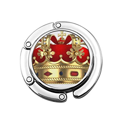 Lindo Monedero Plegable Gancho Gancho Rey Rojo Corona de Oro Real Monarquía Realeza Renderizado Bolso Medieval Gancho Bolso de Mesa Lindo Monedero Plegable Gancho Gancho Rey Rojo Corona de Oro Real Monarquía Realeza Renderizado Bolso Medieval Gancho Bolso de Mesa