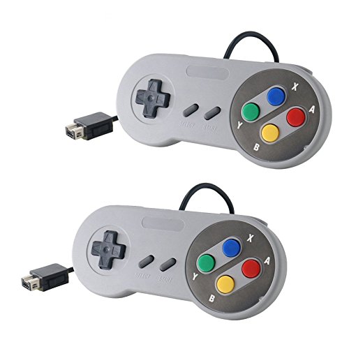 Link-e - 2 X Mandos Para Super Nintendo Snes Mini Classic Edition Consola De Juego