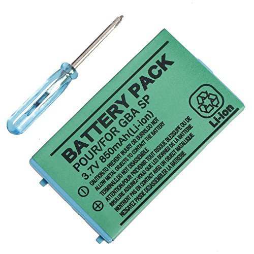 Link-e ® - bateria de repuesto para la consola portátil Nintendo GBA SP (destornillador incluido) Link-e ® - bateria de repuesto para la consola portátil Nintendo GBA SP (destornillador incluido)