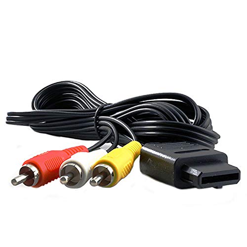 Link-e : Cable AV De Audio Y Video RCA Compatible Con Las Consolas Nintendo 64, Super Nintendo Y Gamecube (N64, SNES, GC) Link-e : Cable AV De Audio Y Video RCA Compatible Con Las Consolas Nintendo 64, Super Nintendo Y Gamecube (N64, SNES, GC)