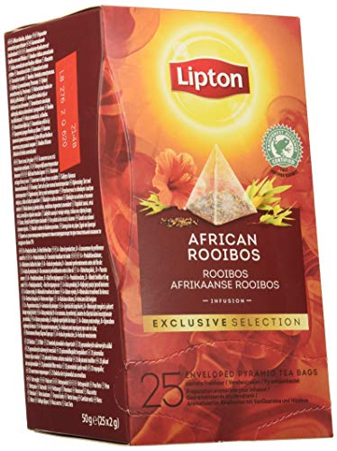 Lipton Selección Exclusiva Infusión African Rooibos, Caja Con 6x25 Pirámides