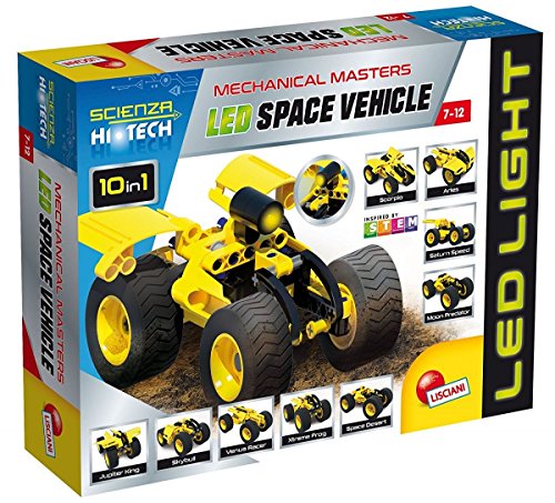 Lisciani Giochi, 65868.0, Scienza Hi Tech, juego de construcciones mini con led, vehículo espacial