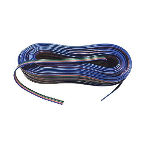 LitaElek Cable de extensión de LED RGB 4 Pin 4 del Color 20m Luz de Tira del Conector para SMD 5050 3528 2835 Luces de Tira del RGB LED Strip Light