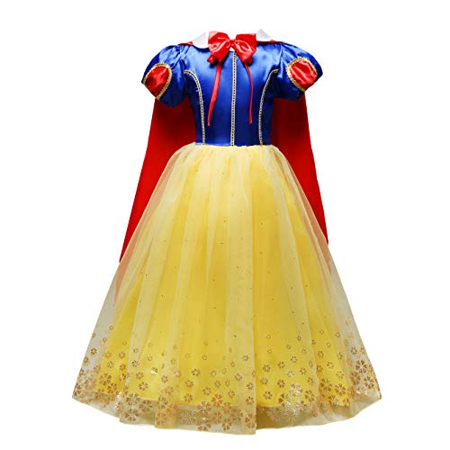 Lito Angels Niñas Disfraz de Princesa Blancanieves Fiesta de Halloween Disfraces con Capa Talla 3-4 años Lito Angels Niñas Disfraz de Princesa Blancanieves Fiesta de Halloween Disfraces con Capa Talla 3-4 años