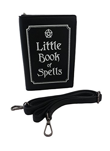 Little Book of hechizos Magic Book Bag | Witch Craft Pagan | Bolso de cuero vegano | Punk Rock Goth Gothic Bag
