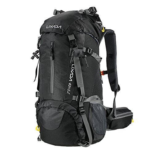 Lixada Mochila de Senderismo 50L con Cubierta Impermeable Mochila de Marcha Trekking Camping Deporte al Aire Libre Lixada Mochila de Senderismo 50L con Cubierta Impermeable Mochila de Marcha Trekking Camping Deporte al Aire Libre