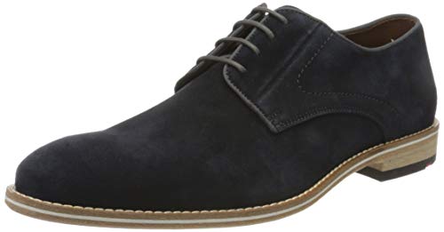 LLOYD GERONA, Zapatos de Cordones Derby Hombre, Azul Pilot 8, 42 EU