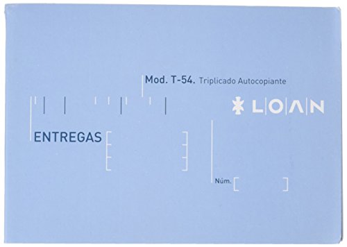 Loan T54 - Talonario, 5 unidades