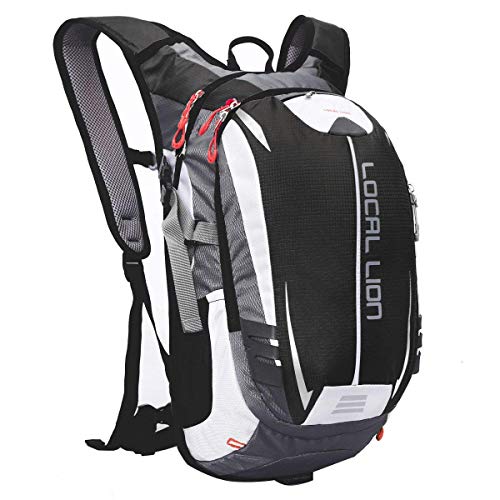 Local Lion 18L Mochila de Ciclismo de Hidratación Deportes al Aire Libre de Senderismo Excursion Multifuncional Nylon para Unisex Color Negro Local Lion 18L Mochila de Ciclismo de Hidratación Deportes al Aire Libre de Senderismo Excursion Multifuncional Nylon para Unisex Color Negro