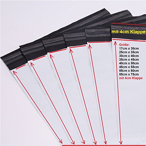 logei® 100pc Genérico envíos por correo Bolsas Sacos Sobres Postales Poli plástico Self Seal blancos, (30cm x 40cm) logei® 100pc Genérico envíos por correo Bolsas Sacos Sobres Postales Poli plástico Self Seal blancos, (30cm x 40cm)
