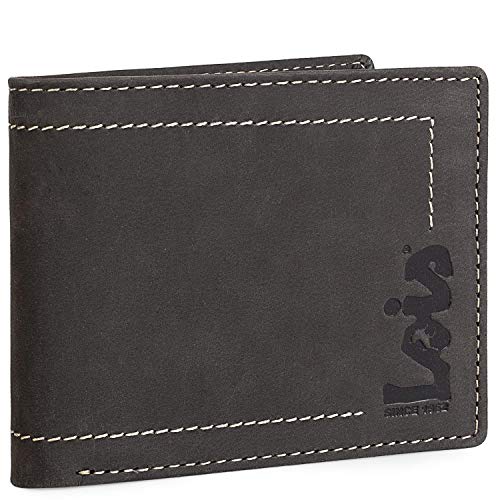 Lois - Cartera de Hombre Piel. Sistema RFID. Monedero Billetero de Cuero Genuino. Monedero Tarjetas Billetes. Caja para Muy Completa. 201512, Color Marron Oscuro Lois - Cartera de Hombre Piel. Sistema RFID. Monedero Billetero de Cuero Genuino. Monedero Tarjetas Billetes. Caja para Muy Completa. 201512, Color Marron Oscuro