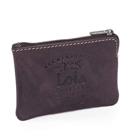 Lois - Monedero de Cuero. Llavero de Piel Genuina. Monedas Llaves Billetes Tarjetas dni. Caja para Original. pequeño cómodo. Marca y Calidad. clásico. 11002, Color Marron Oscuro Lois - Monedero de Cuero. Llavero de Piel Genuina. Monedas Llaves Billetes Tarjetas dni. Caja para Original. pequeño cómodo. Marca y Calidad. clásico. 11002, Color Marron Oscuro