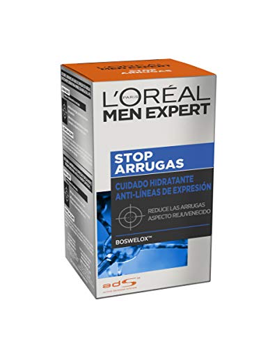 L'Oreal Paris Men Expert - Cuidado hidratante anti-arrugas de expresión Stop Arrugas, 50 ml L'Oreal Paris Men Expert - Cuidado hidratante anti-arrugas de expresión Stop Arrugas, 50 ml