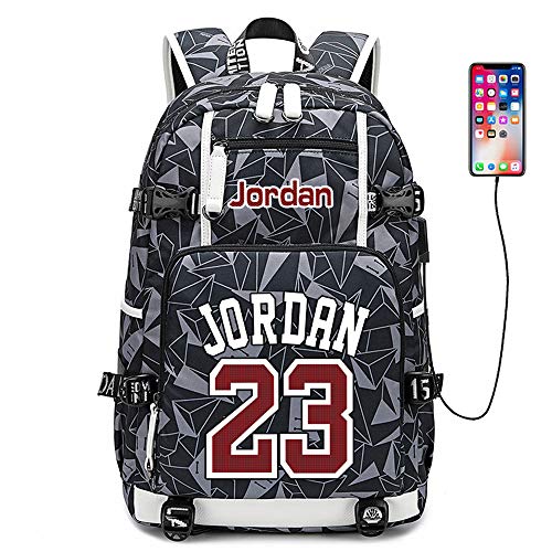 Lorh's store Jugador de Baloncesto Estrella Michael Jordan Mochila multifunción Estudiante de Viaje Mochila para fanáticos para Hombres Mujeres (Estilo 9) Lorh's store Jugador de Baloncesto Estrella Michael Jordan Mochila multifunción Estudiante de Viaje Mochila para fanáticos para Hombres Mujeres (Estilo 9)