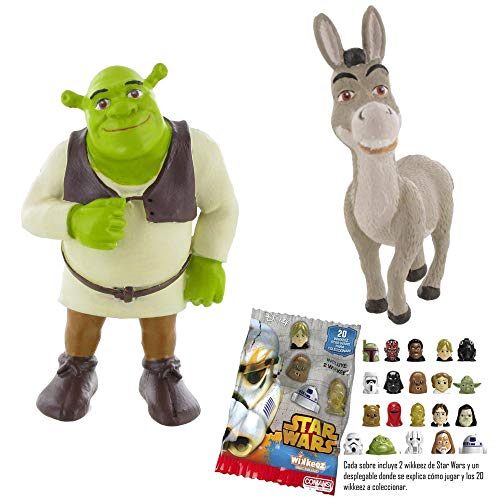 Lote 2 Figuras Comansi Shrek y ASNO