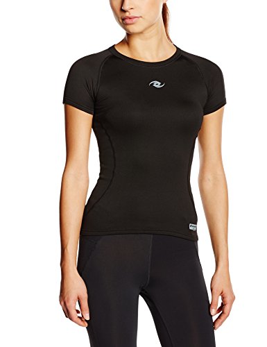 Lotto Sport Skin2 - Camiseta para Mujer, tamaño M, Color Negro