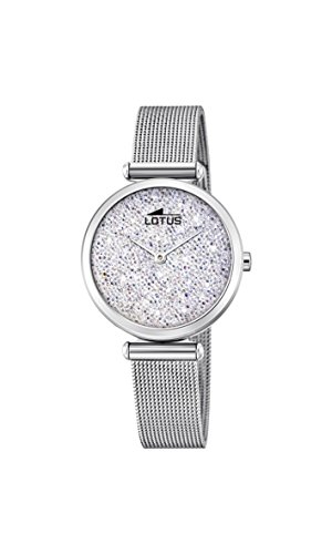 Lotus Watches Reloj Análogo clásico para Mujer de Cuarzo con Correa en Acero Inoxidable 18564/1