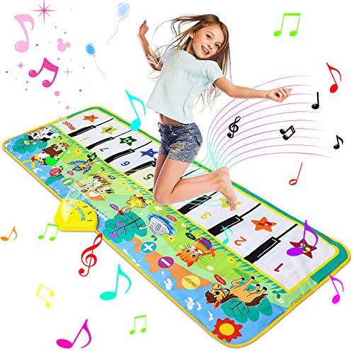 Luchild Alfombra Musical, Alfombra Piano para Niños Alfombrilla de Baile Teclado Estera de Alfombra Touch Juego Musical Portátil Educativo Musical Tapete, Juguete Electrónico Regalos - 130 x 48cm Luchild Alfombra Musical, Alfombra Piano para Niños Alfombrilla de Baile Teclado Estera de Alfombra Touch Juego Musical Portátil Educativo Musical Tapete, Juguete Electrónico Regalos - 130 x 48cm