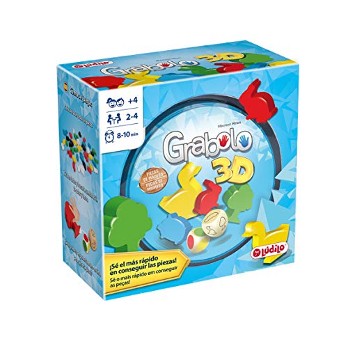 Lúdilo- Grabolo Educativo para Jugar en Familia, Mesa para niños, Figuras 3D, Agilidad Mental, Juego Habilidades cognitivas de Madera (80871) Lúdilo- Grabolo Educativo para Jugar en Familia, Mesa para niños, Figuras 3D, Agilidad Mental, Juego Habilidades cognitivas de Madera (80871)