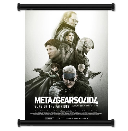 LunBrey Metal Gear Solid 4: Guns of The Patriots Game Fabric Wall Scroll Poster (32 x 44) Inches
