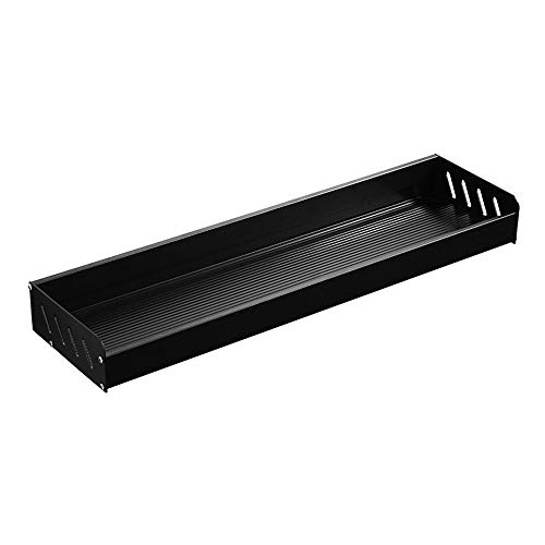 MAATCHH Estante de Baño Montado en la Pared del baño Rectangular riegan la Cesta del almacenaje del Bolso baño Nunca Rust para Baño de Cocina (Color : Black, Size : 54.0 cm x 16.0 cm x 8.0 cm)