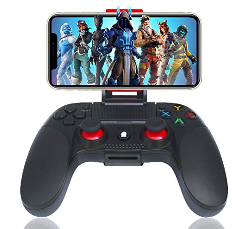 Maegoo Mando para Android Inalámbrico, Bluetooth Movil Android Mando Gamepad Joystick con Soporte Retráctil Compatible para Android Teléfono Tableta Smartphone