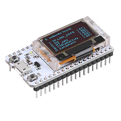 MakerHawk ESP32 Módulo Pantalla OLED Placa de desarrollo WiFi Kit WIFI 32 Bajo consumo de energía 240 MHZ Dual Core con chip CP2012 Pantalla de 0,96 pulgadas para Arduino Nodemcu