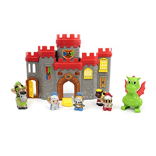 Mamatoy - Funnycity the Big Knights Fortress - El Set incluye un castillo con luces y sonidos, 4 Caballeros, 2 Caballos y un Dragón - A partir de 18 meses Mamatoy - Funnycity the Big Knights Fortress - El Set incluye un castillo con luces y sonidos, 4 Caballeros, 2 Caballos y un Dragón - A partir de 18 meses
